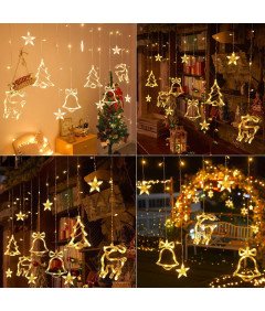 LED božična svetlobna veriga Božič Girland 8 modusov 3,5 m