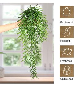 Umetna viseča rastlina z loncem Set 3 kosov Zelena dekoracija