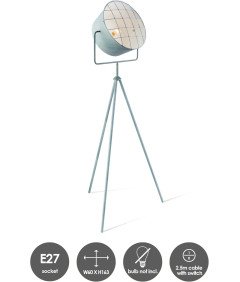 Talna svetilka 170 cm Retro Grey Tripod 170 x 61 cm