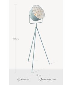 Talna svetilka 170 cm Retro Grey Tripod 170 x 61 cm
