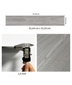 Panele Winylowe Podłogowe Samoprzylepne PCV Szare Drewno 2,23 m² 16szt