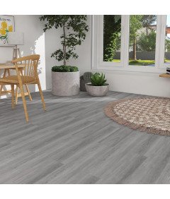Panele Winylowe Podłogowe Samoprzylepne PCV Szare Drewno 2,23 m² 16szt