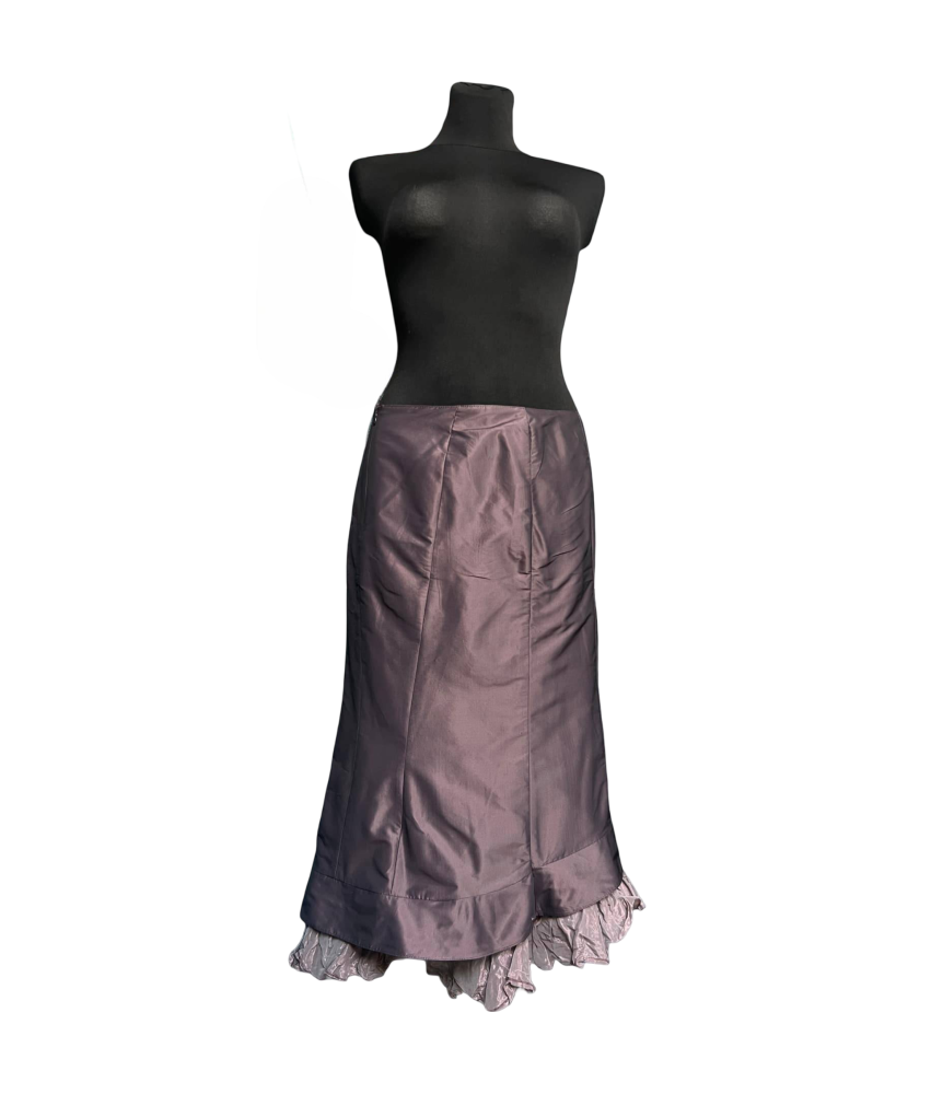 Vera Mont Spódnica Długa Maxi Stylowa Wygodna Brązowy 40