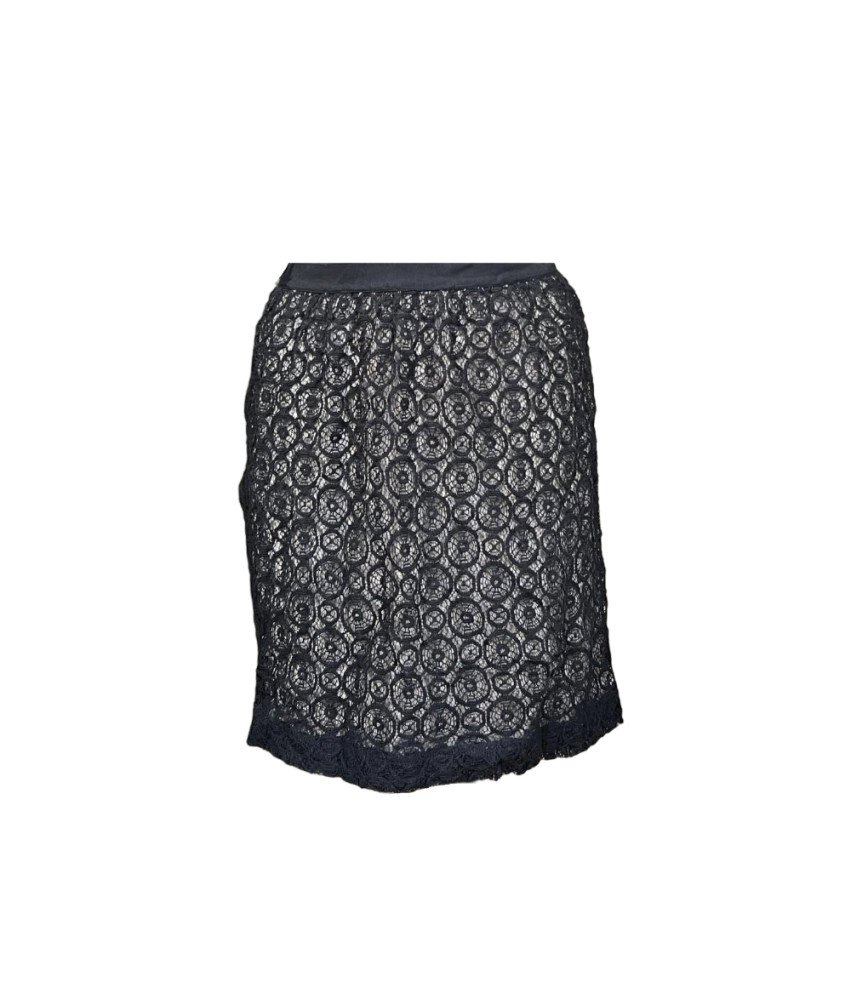 NOA NOA NOA prosojno krilo Elegantna črna z belo podlogo S