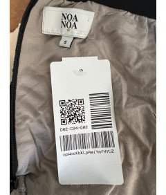 NOA NOA NOA prosojno krilo Elegantna črna z belo podlogo S