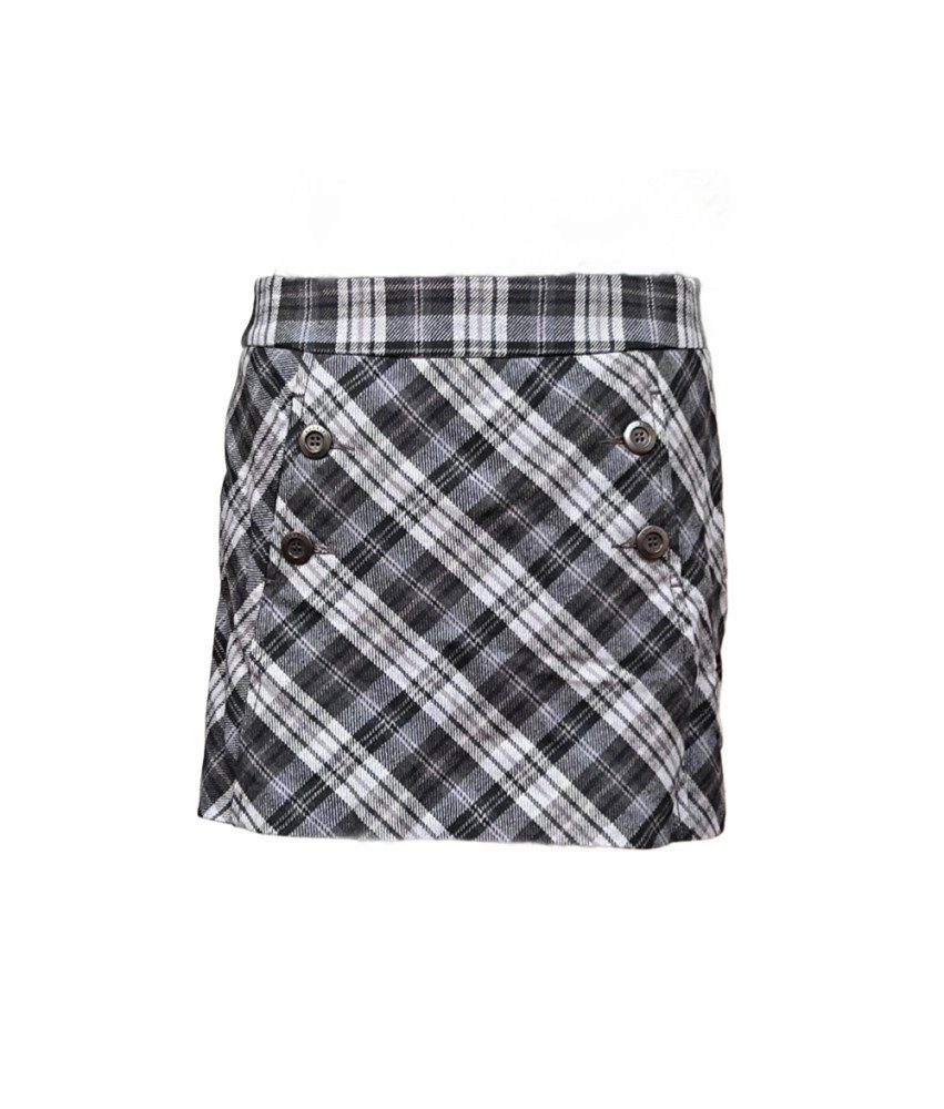 ESPIRIT Mini krilo Kratka udobna trajna črno-bela kvačkana M