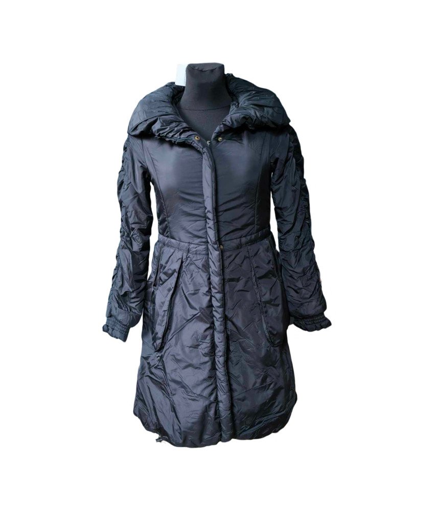 FULLCIRCLE Kurtka Zimowa Damska Ciepła Przeciwdeszczowa Granatowa S/10