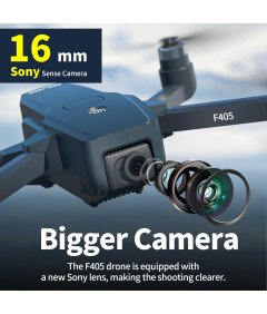 FAKJANK F405 GPS Sony 4K HD zložljiv dron z brezkrtačnim motorjem in 2 baterijama