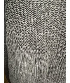 Marc O'Polo Sweter Damski Lniany Wygodny Ciepły Szary Rozmiar M