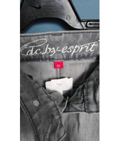 ESPRIT Mini krilo Elegantna kratka džins siva velikost 36
