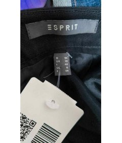 ESPRIT Spódnica Midi do Kolan Wygodna Elegancka Biało Czarna Rozmiar 38