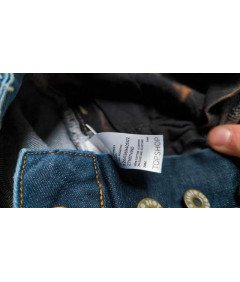 TOPSHOP Mini krilo Elegantna kratka trajna modra velikost 40