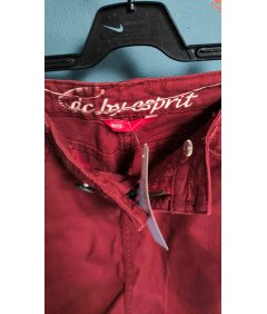 ESPRIT Spódnica Mini Krótka Wygodna Jeansowa Dżinsowa Czerwona 32