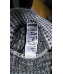 TOPSHOP Dolga maksi krila Elegantna udobna črno-bela kvačkana 40