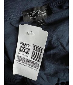 TOPSHOP Midi krilo udobno elegantno mornarsko modra velikost 38