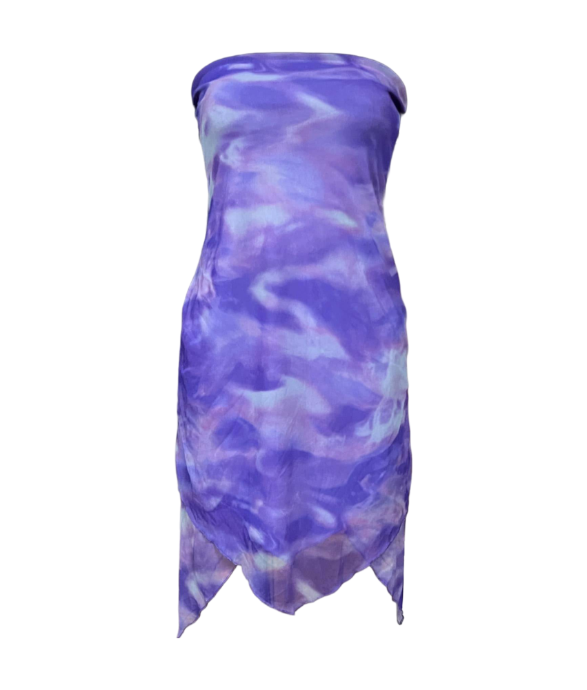 TOPSHOP Obleka do kolen Elegantna udobna vijolična velikost 42