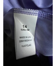 TOPSHOP Obleka do kolen Elegantna udobna vijolična velikost 42