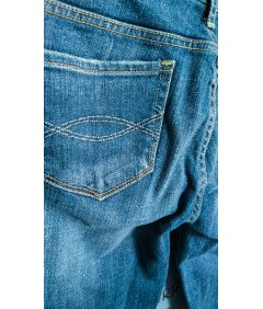 Abercrombie&Fitch Krótkie Spodenki Damskie Jeansowe Niebieskie W25 L31