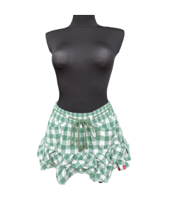 edc Mini krilo Kratka udobna zelena bela kvačkana velikost 38