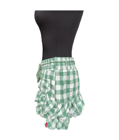 edc Mini krilo Kratka udobna zelena bela kvačkana velikost 38