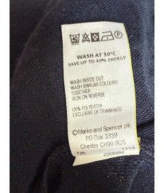 Marks&Spencer Kardigan Damski Ciepły Wygodny z Kieszeniami Niebieski Rozmiar 42