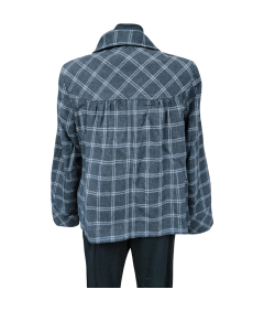 DEBENHAMS Ženski kratek plašč udobno Elegantna kvačkana mornarsko modra velikost 42