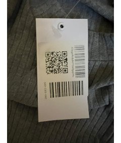 COOLCAT Obleka do kolen Elegantna obleka s kratkimi rokavi Udobna siva velikost S