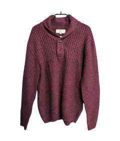next Sweter Damski Na Guziki Wygodny Ciepły Bordowy Rozmiar L