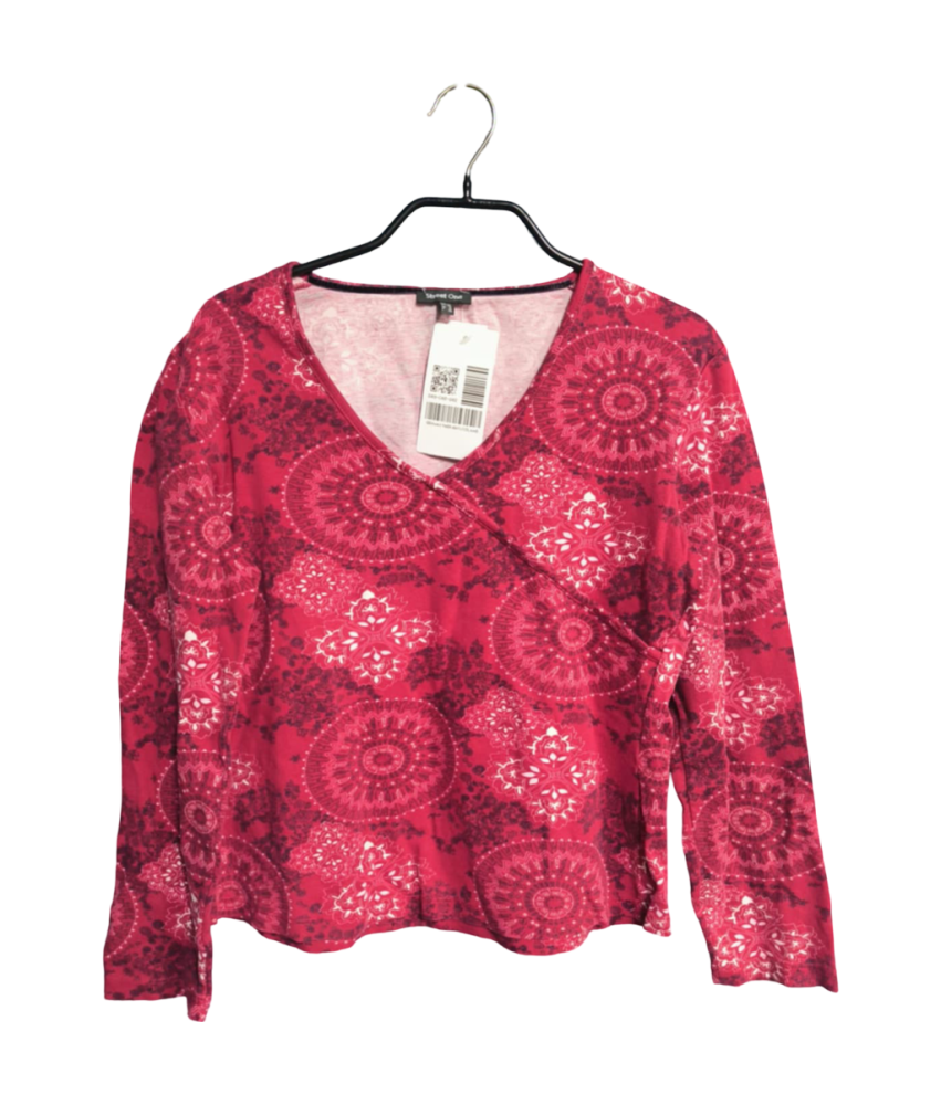 Street One Ženska majica z dolgimi rokavi Udobna rdeča velikost 42