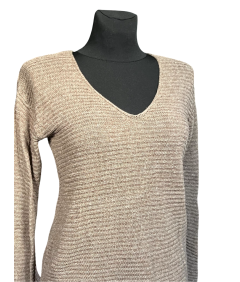 Pull&Bear Sweter Damski Stylowy Wygodny Ciepły Brązowy Rozmiar S