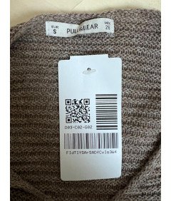 Pull&Bear Sweter Damski Stylowy Wygodny Ciepły Brązowy Rozmiar S