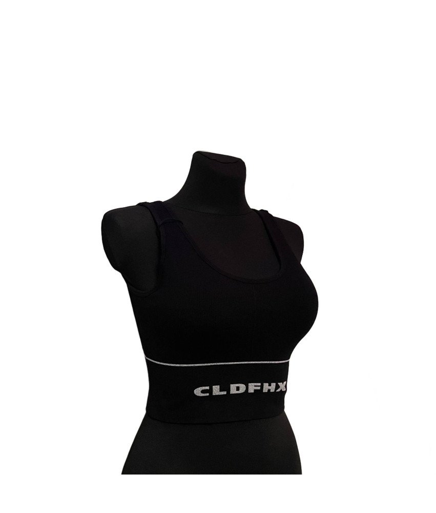 CLDFHX Biustonosz Sportowy dla Kobiet Czarny M
