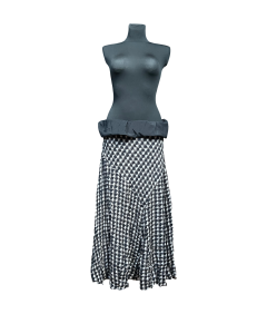 Marks&Spencer Spódnica Długa Maxi Elegancka Wygodna Czarno Biała Rozmiar 44