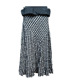 Marks&Spencer Spódnica Długa Maxi Elegancka Wygodna Czarno Biała Rozmiar 44