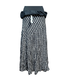 Marks&Spencer Spódnica Długa Maxi Elegancka Wygodna Czarno Biała Rozmiar 44
