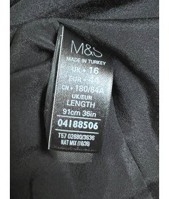 Marks and Spencer Dolga Maxi krilo Elegantno udobno črno-bela velikost 44