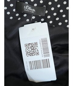 s.Oliver Midi krilo Udobno elegantno črno z belimi pikami Velikost 40