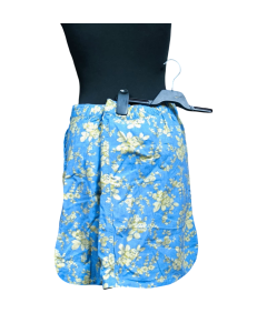 Naslednja Midi krilo udobno elegantno modra z belimi cvetovi velikost 44