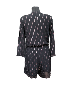 HALLHUBER Kratke kratke hlače obleka lahka udobna črna velikost 40