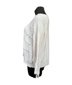 Only Sweter Damski Stylowy Wygodny Ciepły Biały Rozmiar XL