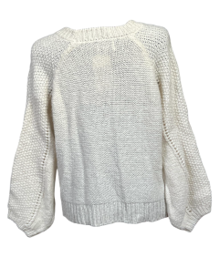 Only Sweter Damski Stylowy Wygodny Ciepły Biały Rozmiar XL