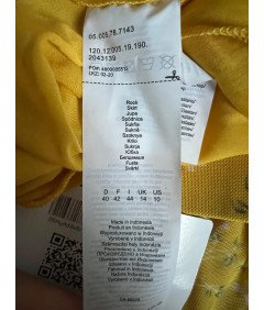 s.Oliver Spódnica Midi Wygodna Stylowa Żółta w Kwiatki Rozmiar 42