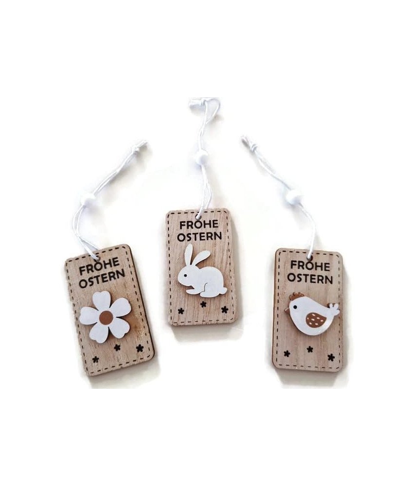 Leseni velikonočni obeski Velikonočna dekoracija 3 kosi