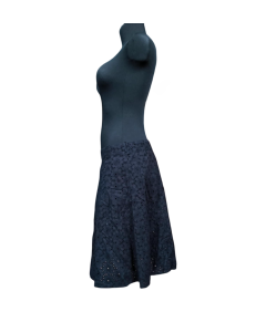 Wallis Spódnica Midi Wygodna Stylowa Elegancka Czarna w Kwiaty Rozmiar 44