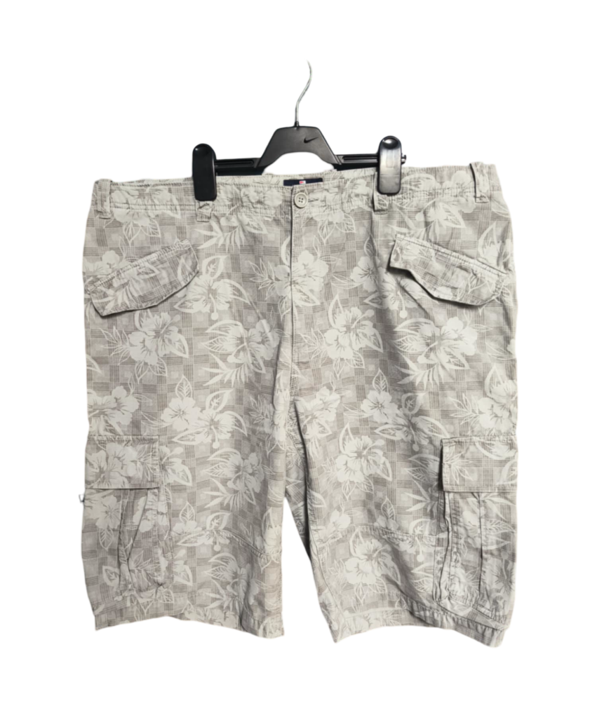 Marks and Spencer Moške kratke hlače udobno bež kvačkana s cvetovi velikost XXL
