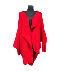 ESPRIT Kardigan Damski Ciepły Wygodny Elegancki Czerwony Rozmiar XL