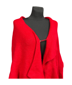 ESPRIT Kardigan Damski Ciepły Wygodny Elegancki Czerwony Rozmiar XL