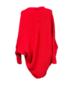 ESPRIT Kardigan Damski Ciepły Wygodny Elegancki Czerwony Rozmiar XL