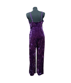 NA-KD Jumpsuit brez rokavov lahka udobna elegantna vijolična velikost M