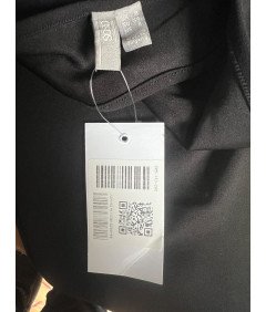 asos Kombinezon Bez Rękawów Lekki z Głębokim Dekoltem Czarny Rozmiar 36